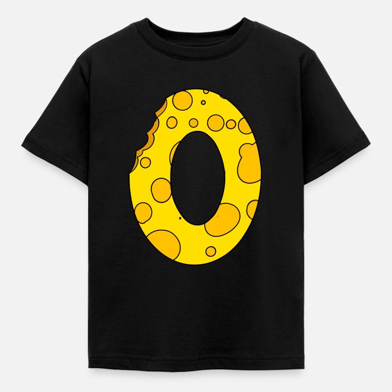 Lettera O - Maglietta per bambini - nero