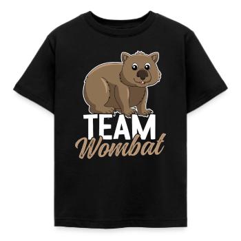 Drôle de dicton Wombat - Marsupial - T-shirt Enfant - noir - Devant - AI Model Kid Female (0cm)