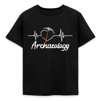 Archaeology - Kids' T-Shirt - black - Front - AI Model Kid Female (0cm)