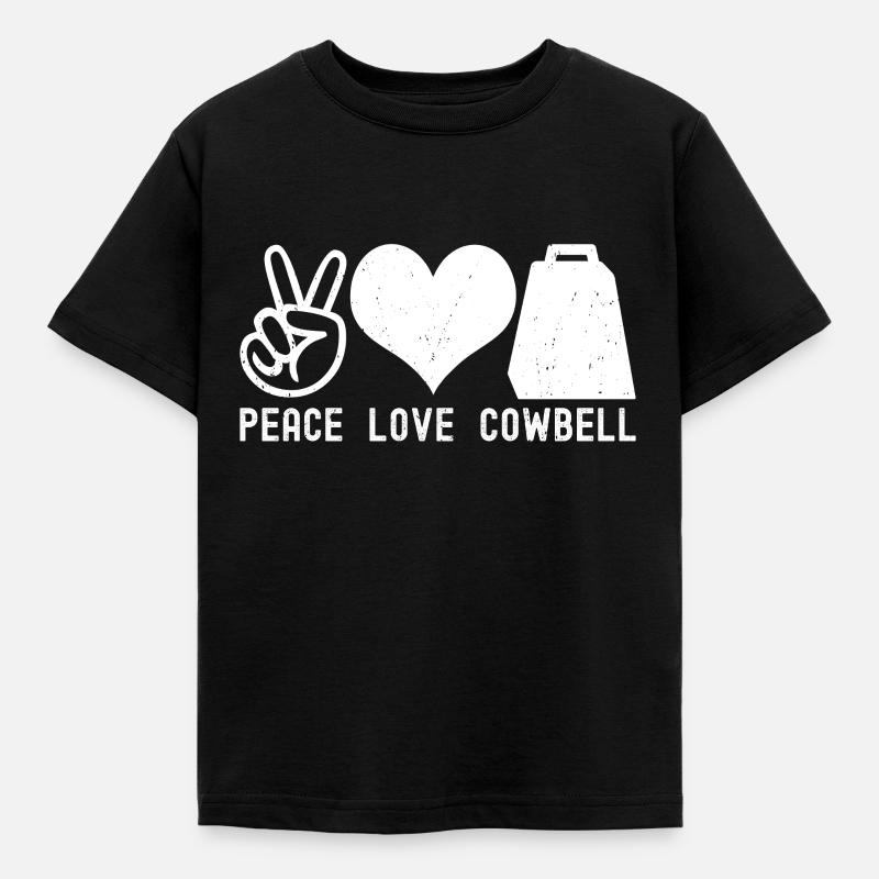 Kuhglocke - Kinder T-Shirt - Schwarz