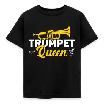 Trompete - Kinder T-Shirt - Schwarz - Vorne - AI Model Kid Female (0cm)