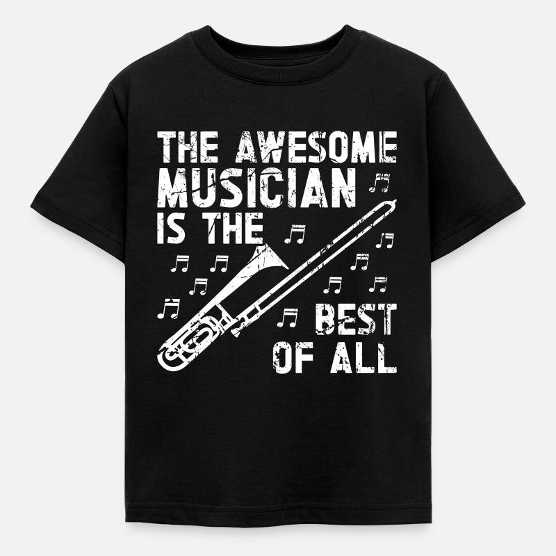 Trombone - Kids' T-Shirt - black