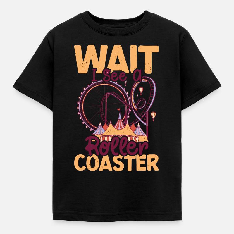 Roller coaster - Kids' T-Shirt - black