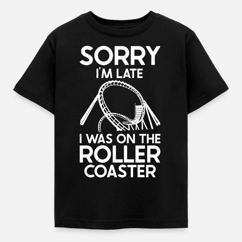 Roller coaster - Kids' T-Shirt - black
