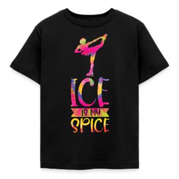 Eis Skating -Skater Eisschild Skate Girl - Kinder T-Shirt - Schwarz - Vorne - AI Model Kid Female (0cm)