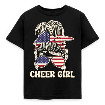 Pom-pom girl Cheerleading Jeunes - T-shirt Enfant - noir - Devant - AI Model Kid Female (0cm)