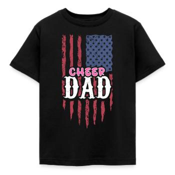 Cheer Papa Pom-pom girl Papa - T-shirt Enfant - noir - Devant - AI Model Kid Female (0cm)