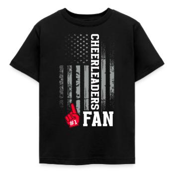 Cheer Papa Pom-pom girl Papa - T-shirt Enfant - noir - Devant - AI Model Kid Female (0cm)