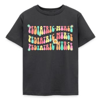 Kinderkrankenschwester Picu Peds - Kinder T-Shirt - Dunkelgrau - Vorne - AI Model Kid Female (0cm)