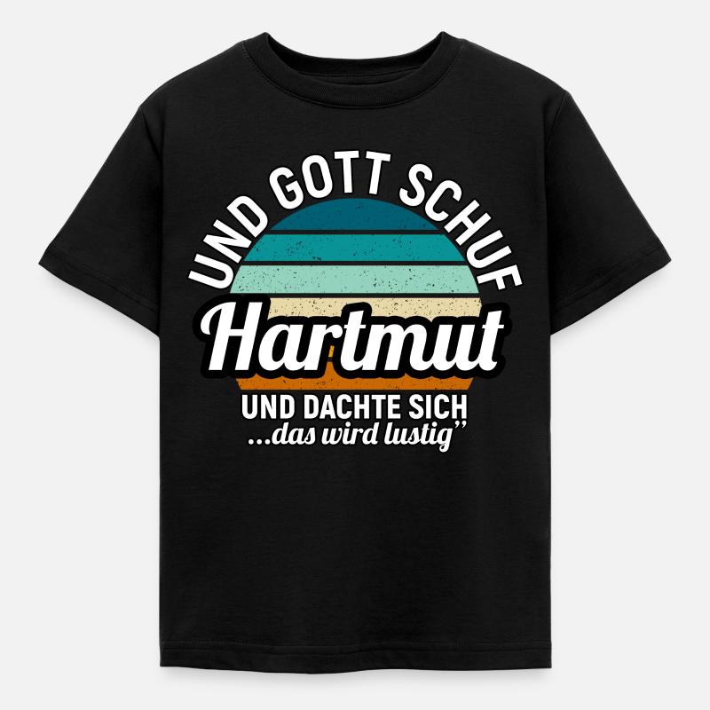 Hartmut - Kinder T-Shirt - Schwarz