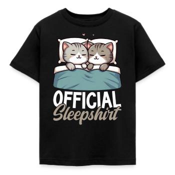 Official Sleeper American Short Lover - Kids' T-Shirt - black - Front - AI Model Kid Female (0cm)