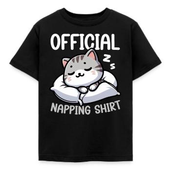 Official Sleeper American Short Lover - Kids' T-Shirt - black - Front - AI Model Kid Female (0cm)