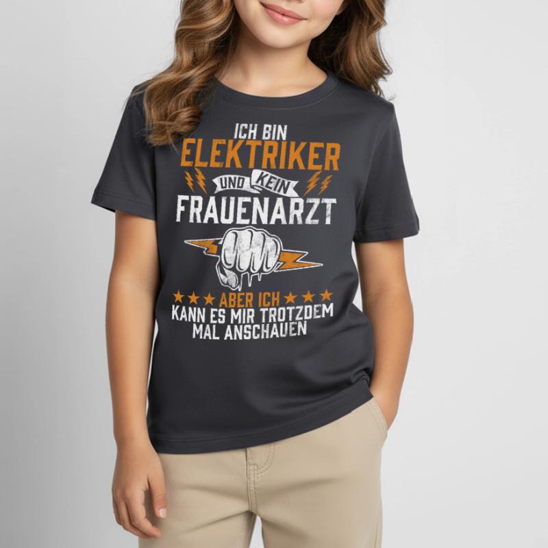 Electronics Technician Electrics Profession Volt Electrical Engineering Kids' T-Shirt