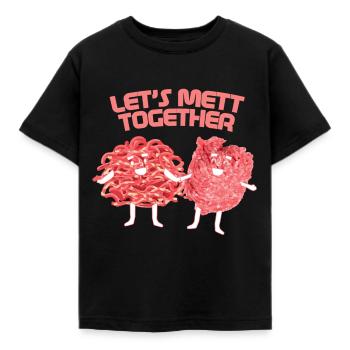 La viande rouge est malsaine ? - T-shirt Enfant - noir - Devant - AI Model Kid Female (0cm)