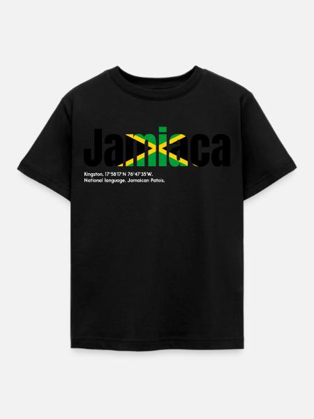 Jamaika - Kinder T-Shirt - Schwarz