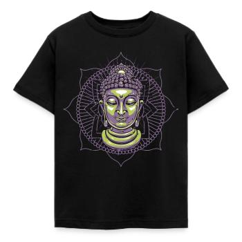 Buddhism Buddha gift idea - Kids' T-Shirt - black - Front - AI Model Kid Female (0cm)
