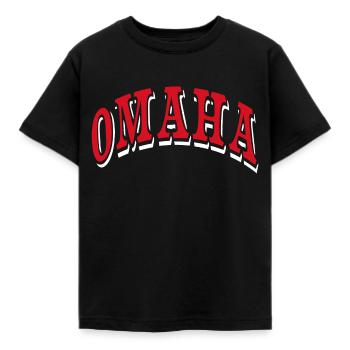 Omaha - Kids' T-Shirt - black - Front - AI Model Kid Female (0cm)