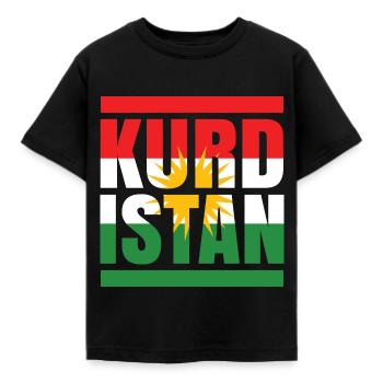 Kurdistan - Kinder T-Shirt - Schwarz - Vorne - AI Model Kid Female (0cm)