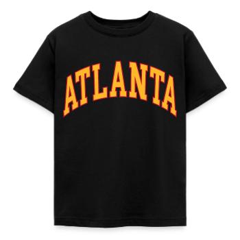 Atlanta - Kinder T-Shirt - Schwarz - Vorne - AI Model Kid Female (0cm)