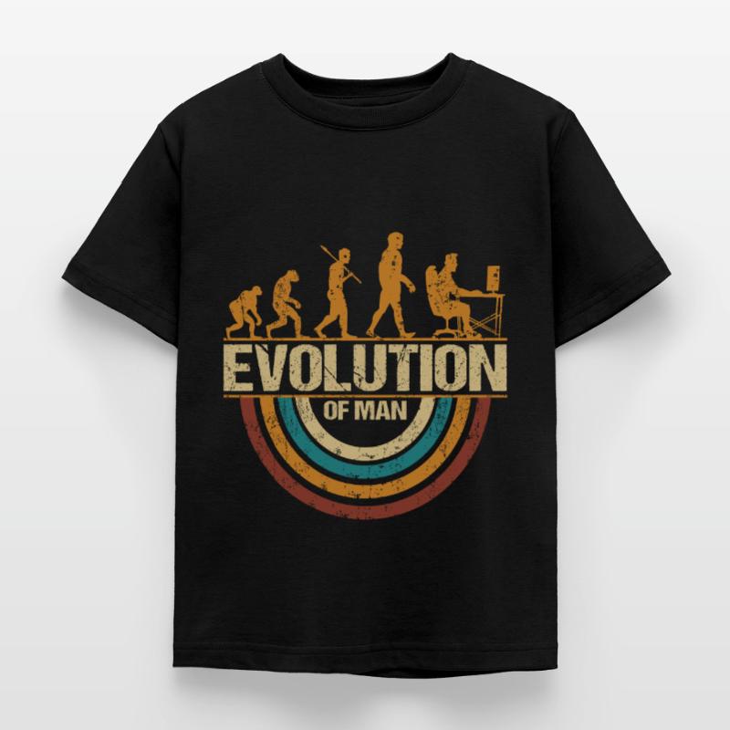 Programmer Computer Freak Evolution Retro Kids' T-Shirt
