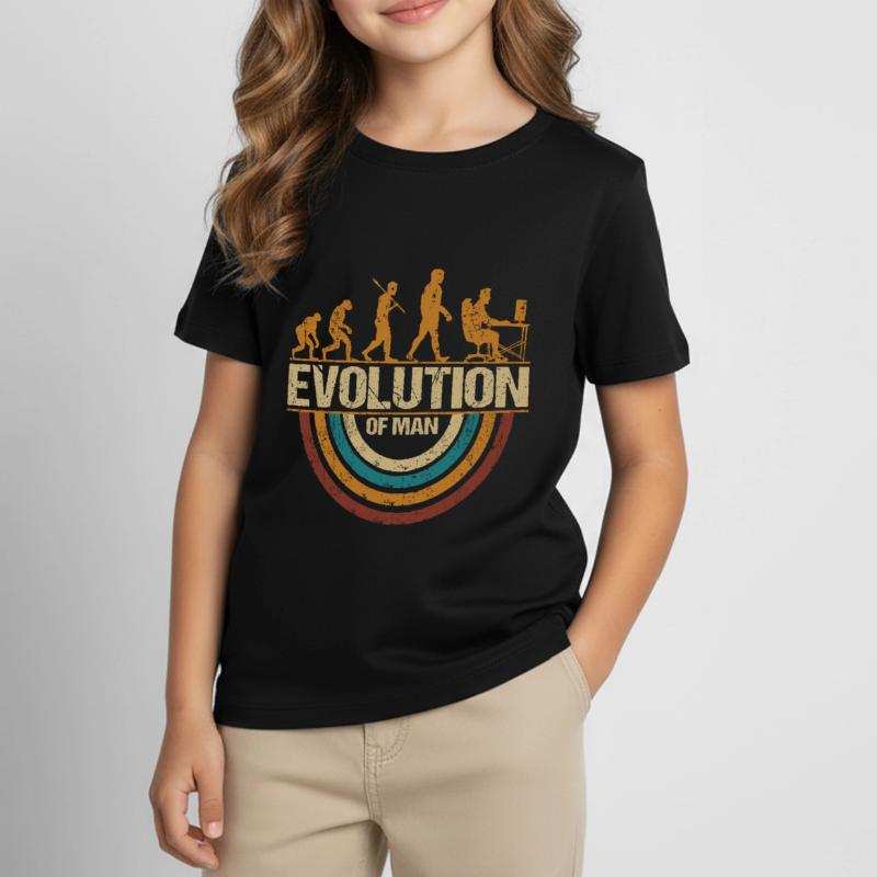 Programmer Computer Freak Evolution Retro Kids' T-Shirt