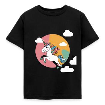 Magical Unicorn Magic - Unicorn Shirt - Kids' T-Shirt - black - Front - AI Model Kid Female (0cm)