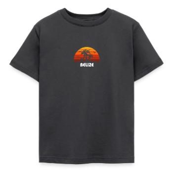 Retro Belize Sunset Cool Vintage Souvenir de vacances - T-shirt Enfant - charbon - Devant - AI Model Kid Female (0cm)