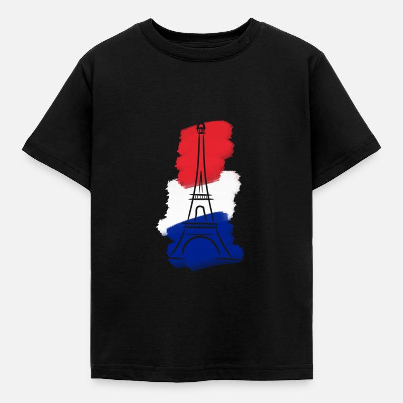 tour Eiffel - T-shirt Enfant - noir