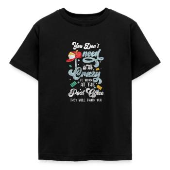 Postman, Parcel, Courier, Letter Carrier - Kids' T-Shirt - black - Front - AI Model Kid Female (0cm)