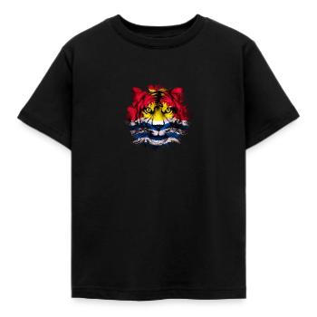 Kiribati - Kinder T-Shirt - Schwarz - Vorne - AI Model Kid Female (0cm)