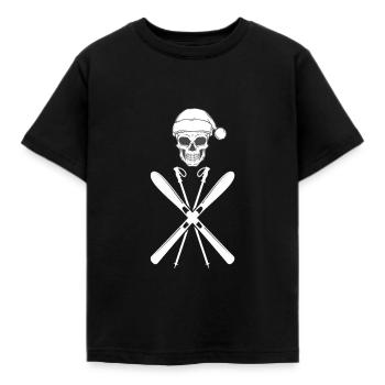 Skiing Skiers Ski holiday Ski resort Gift - Kids' T-Shirt - black - Front - AI Model Kid Female (0cm)