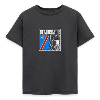 République démocratique du Congo - T-shirt Enfant - charbon - Devant - AI Model Kid Female (0cm)