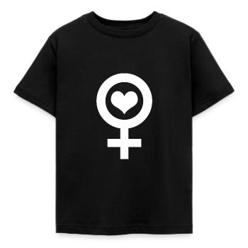 Venus-Liebe - Kinder T-Shirt - Schwarz - Vorne - AI Model Kid Female (0cm)