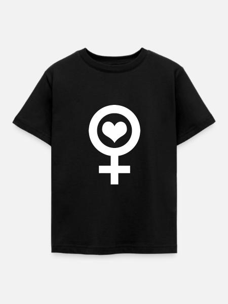 Venus-Liebe - Kinder T-Shirt - Schwarz