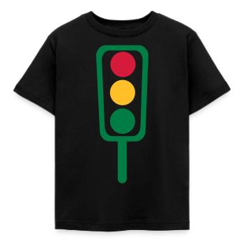 Ampel - Kinder T-Shirt - Schwarz - Vorne - AI Model Kid Female (0cm)