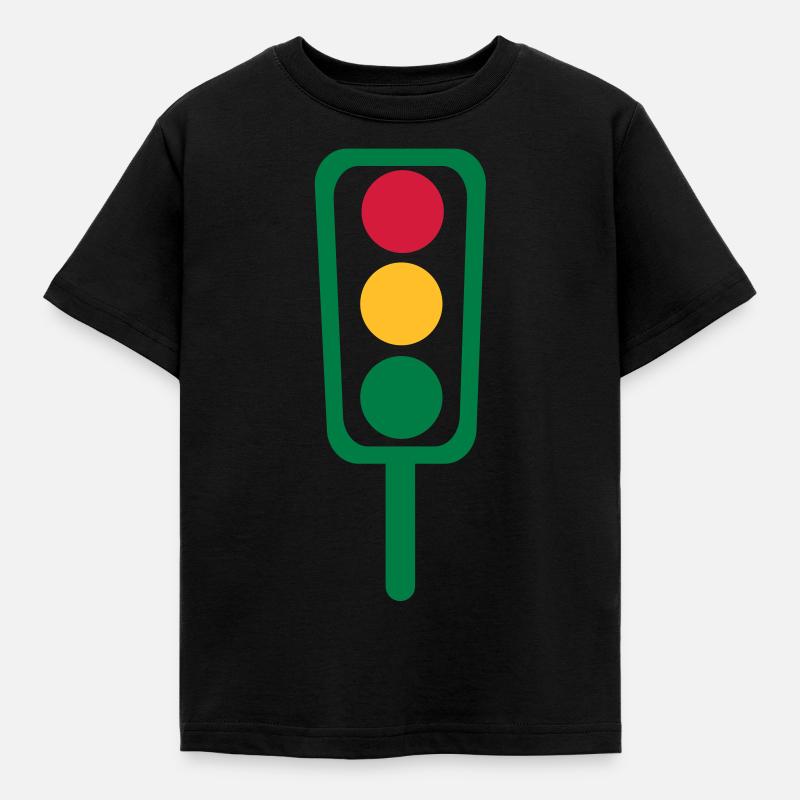 Ampel - Kinder T-Shirt - Schwarz