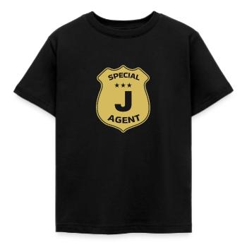 Special Agent J - Kinder T-Shirt - Schwarz - Vorne - AI Model Kid Female (0cm)