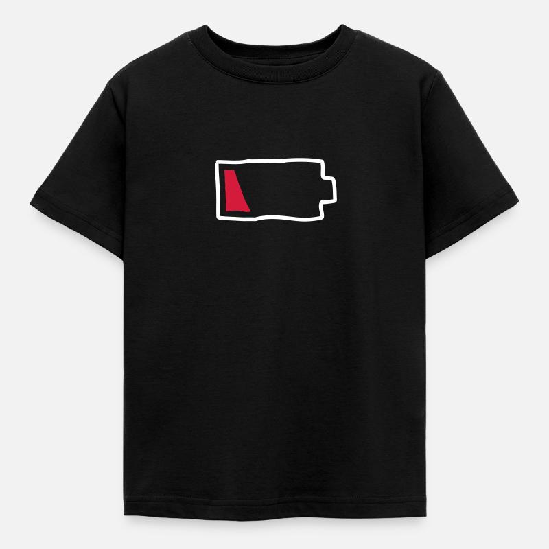Low Battery - T-shirt Enfant - noir