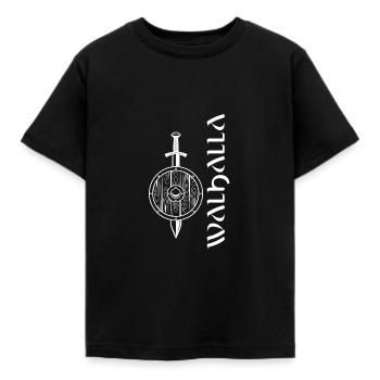 Valhalla Viking Vikings Bjoern Eisenseite - Kinder T-Shirt - Schwarz - Vorne - AI Model Kid Female (0cm)