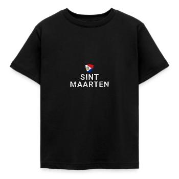 Sint Maarten - Kids' T-Shirt - black - Front - AI Model Kid Female (0cm)