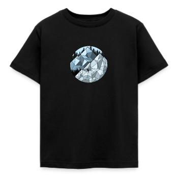 Climbing wall - Kids' T-Shirt - black - Front - AI Model Kid Female (0cm)