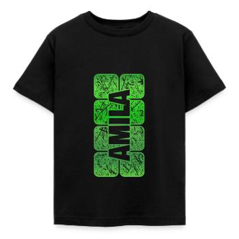 Mädchenname Amila - Kinder T-Shirt - Schwarz - Vorne - AI Model Kid Female (0cm)