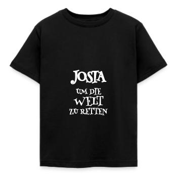 Josias en tant que Sauveur - T-shirt Enfant - noir - Devant - AI Model Kid Female (0cm)