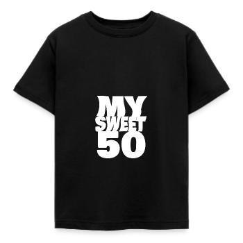 Sweet 50 - Kinder T-Shirt - Schwarz - Vorne - AI Model Kid Female (0cm)