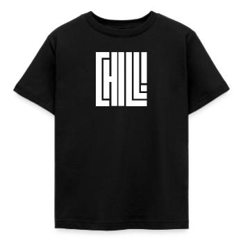 Chill - Kinder T-Shirt - Schwarz - Vorne - AI Model Kid Female (0cm)