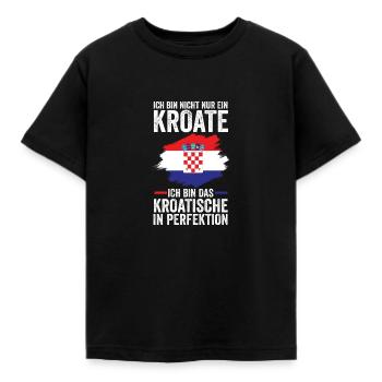 Croate Croate Croatie - T-shirt Enfant - noir - Devant - AI Model Kid Female (0cm)