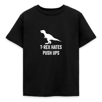 T-Rex déteste les pompes - T-shirt Enfant - noir - Devant - AI Model Kid Female (0cm)
