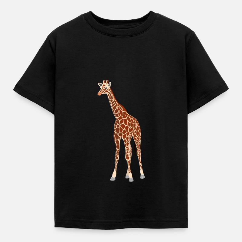Giraffe - Kinder T-Shirt - Schwarz