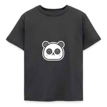 Panda - animaux mignon pour enfants - noir - T-shirt Enfant - charbon - Devant - AI Model Kid Female (0cm)