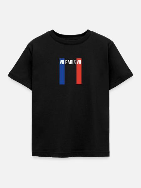 Paris Kleidungsstil Paris VII - Kinder T-Shirt - Schwarz